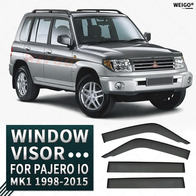 Suitable for Mitsubishi Mitsubishi Pajero io Window visor Pajero io Sunny Rain (Rain shield) - cross-border-excellence-without-logo-pajero-pajero-io-mk1-1998-2015-ps-no-bright-strips-rain-shield-corner-protection-packaging