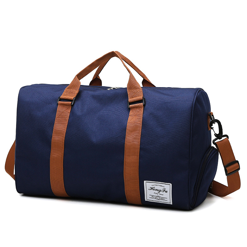 Bolsa de equipaje de viaje transfronterizo de color sólido Oxford bolsa de tela impermeable deportes al aire libre bolsa de fitness ligero bolsa de viaje de corta distancia