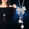 Long sweater, chain, advanced necklace, fashionable pendant, accessory, high-quality style