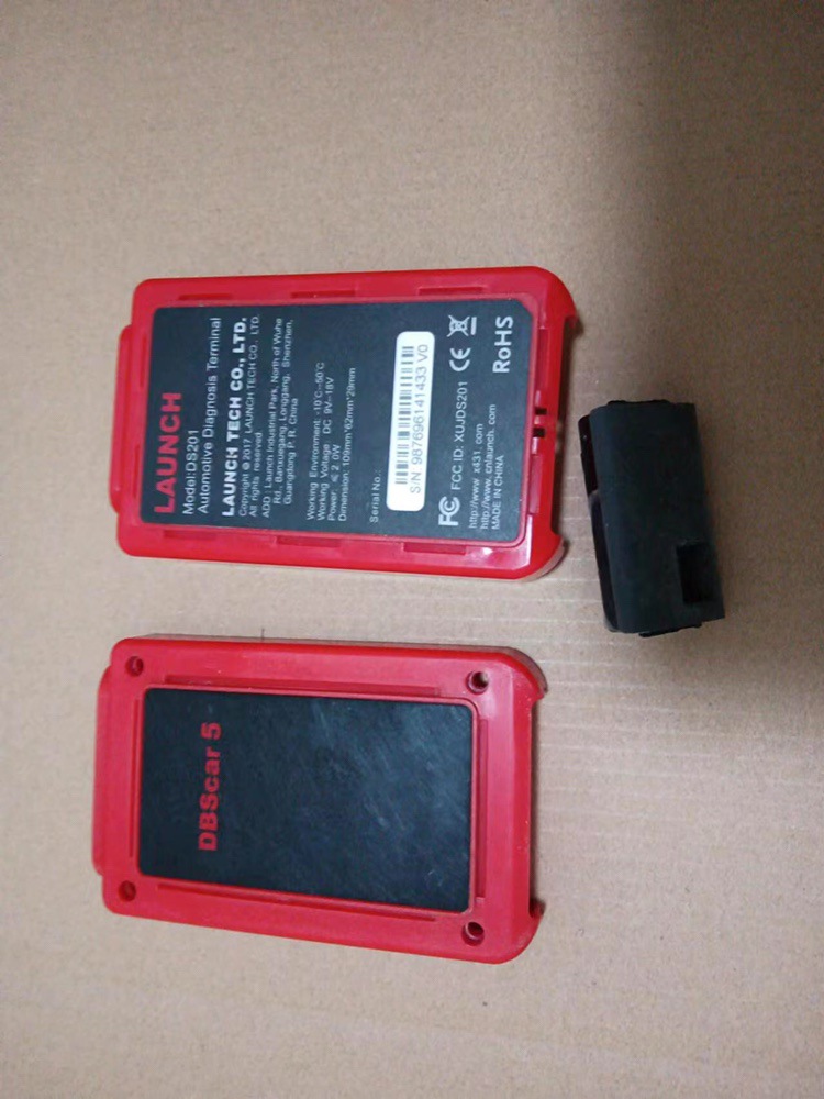 二手拆机元征x431pro3s+诊断检测蓝牙接头红色外壳不带16针插头