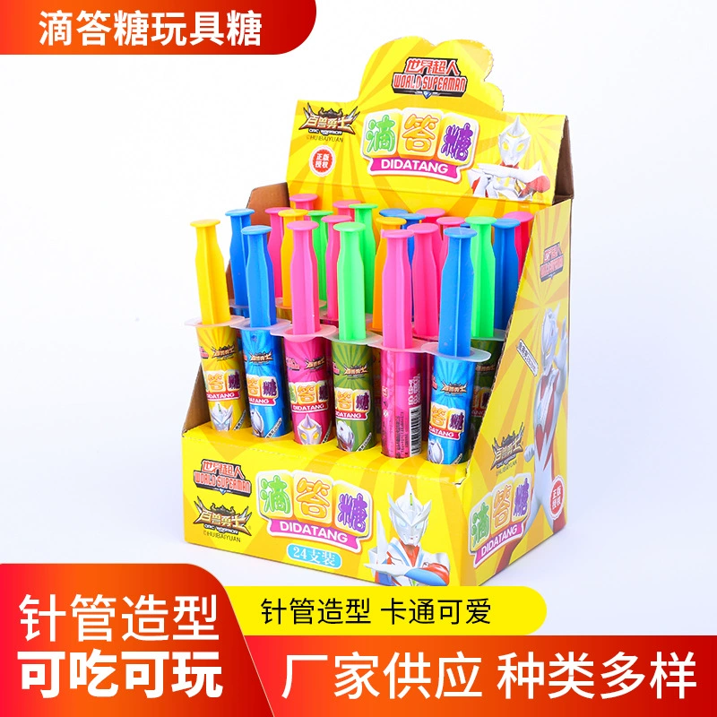 Заводская поставка тик сахарная игрушка сахар Творческие Дети Фруктовый Вкус Конфеты вкус солома сахар игольчатая трубка конфеты Джем конфеты