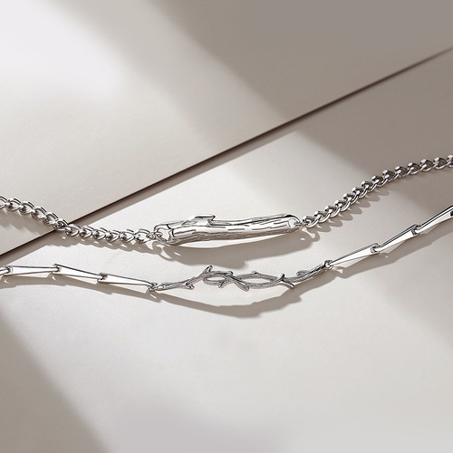 Original couple bracelet women's sterling silver ins Korean style niche design bracelet simple Valentine's Day gift bracelet