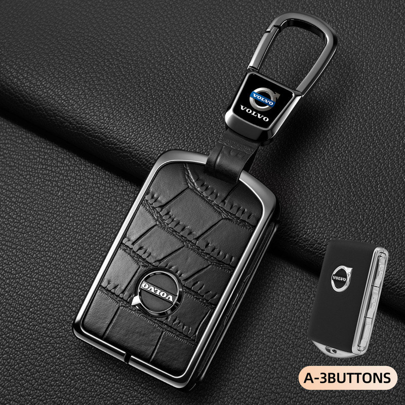 Volvo Key Protective Cover Xc60S90S60Xc40Xc90V60V90 Alloy Shell Modified Key Case Buckle Volvo Key Protective Cover Xc60S90S60Xc40Xc90V60V90 Alloy Shell Modified Key Case Buckle