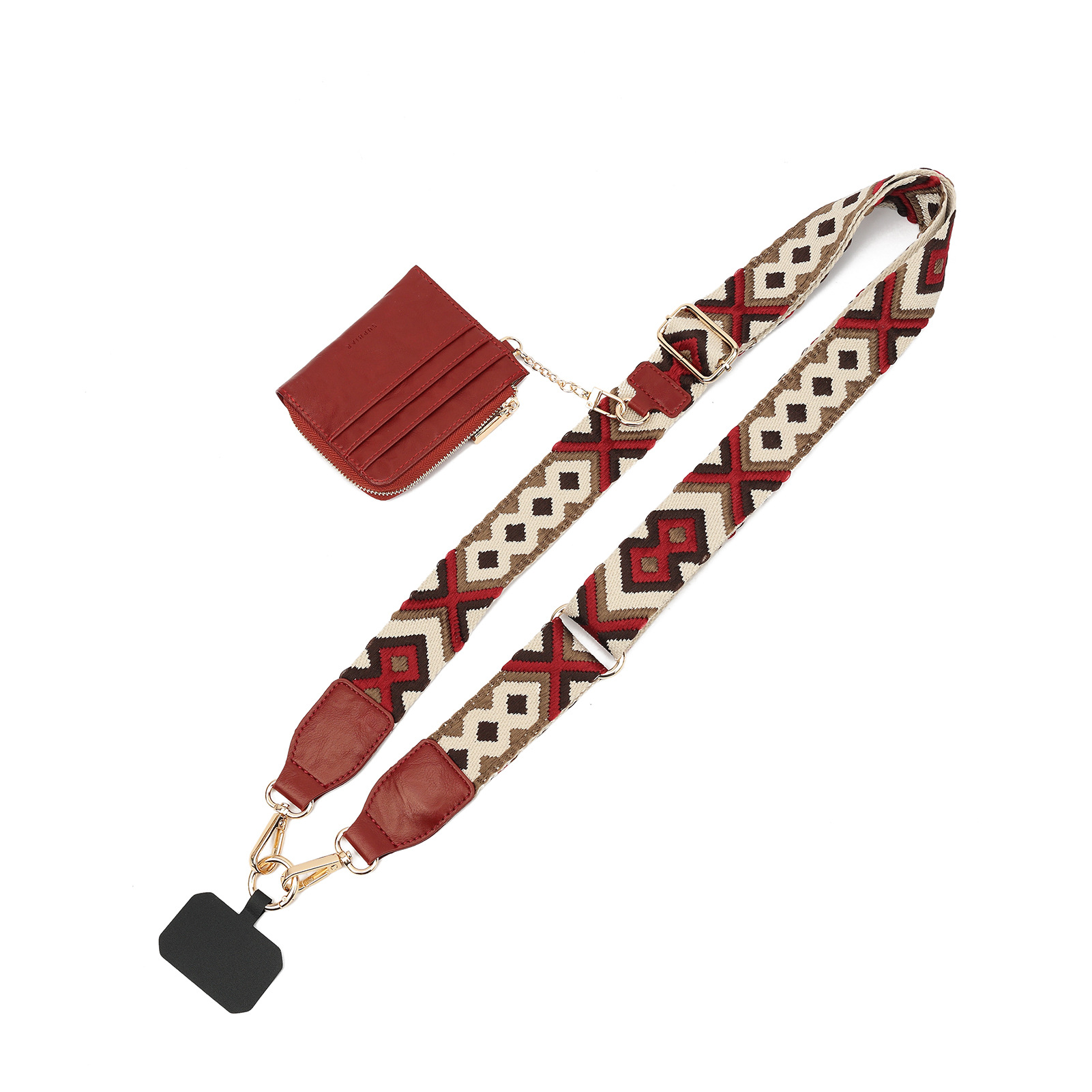 Cuello al por mayor cuerdas móviles de diseño de alta calidad accesorios de bolsas correa de hombro ajustable de alcance inclinado para evitar la pérdida de artefactos