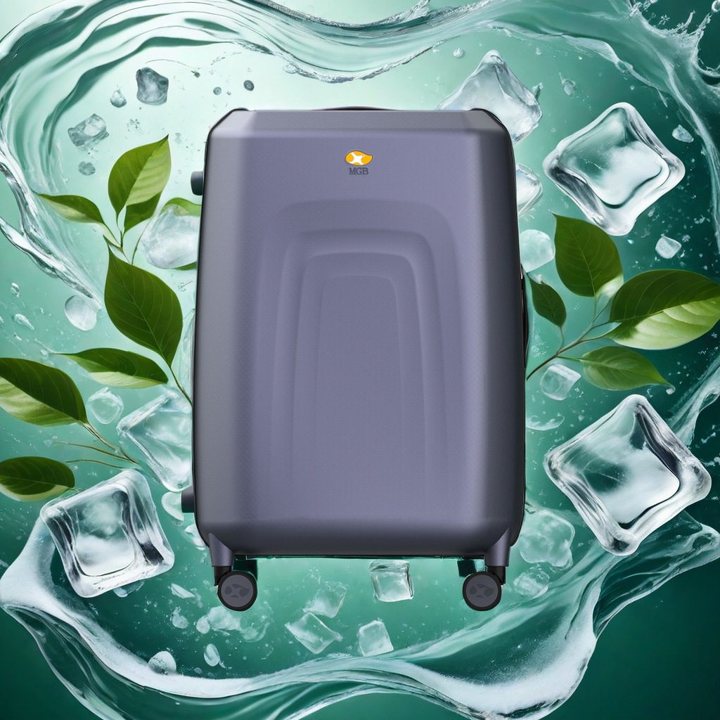 Vali nhựa PC 24 inch khung nhôm bánh xe đa hướng mật khẩu — Màu tối