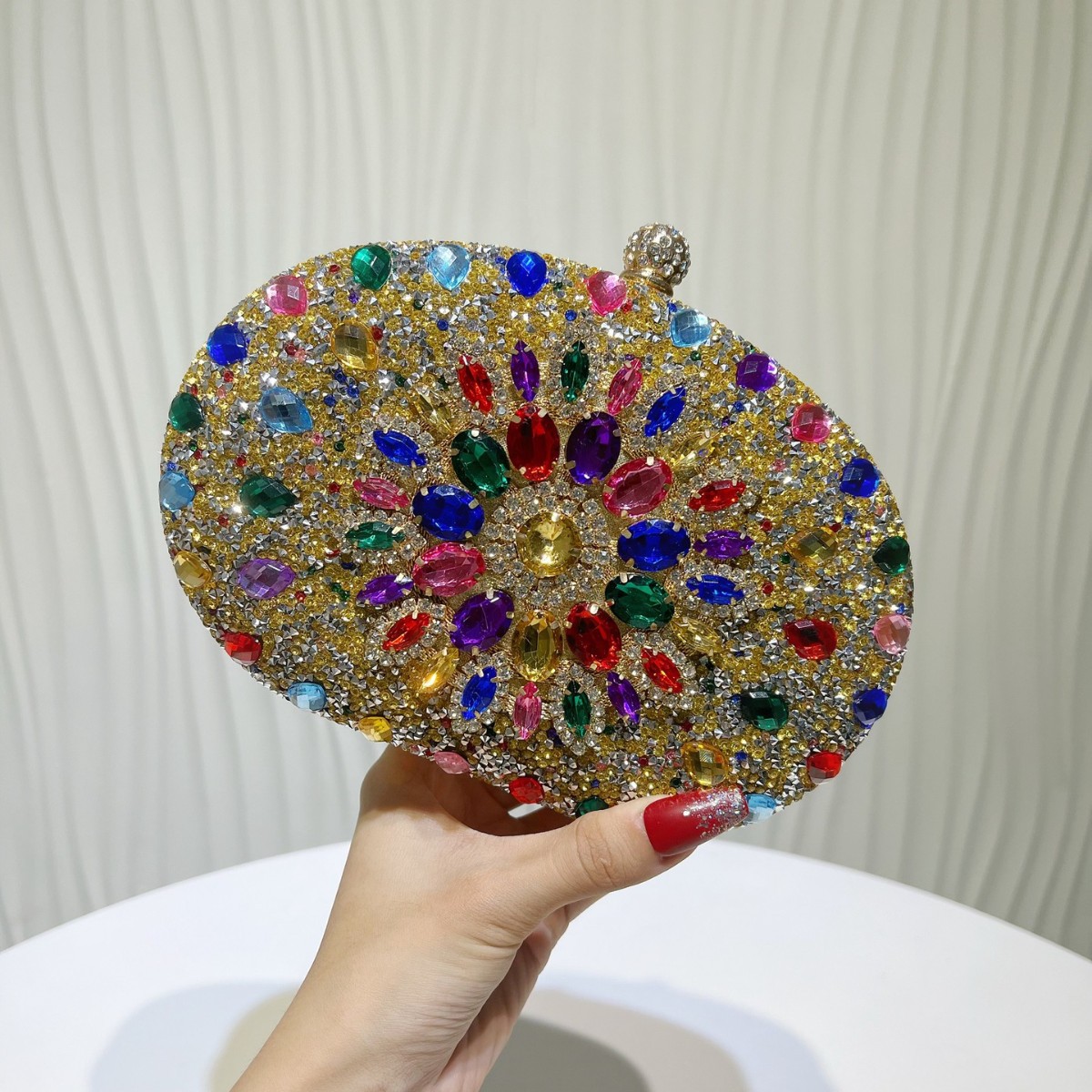 Cross-Border European and American Women's Diamond Clutch Bag, Evening Bag, Dress Bag, Diamond-Encrusted Handbag, Evening Clutch, Chain Bag, Crossbody Bag