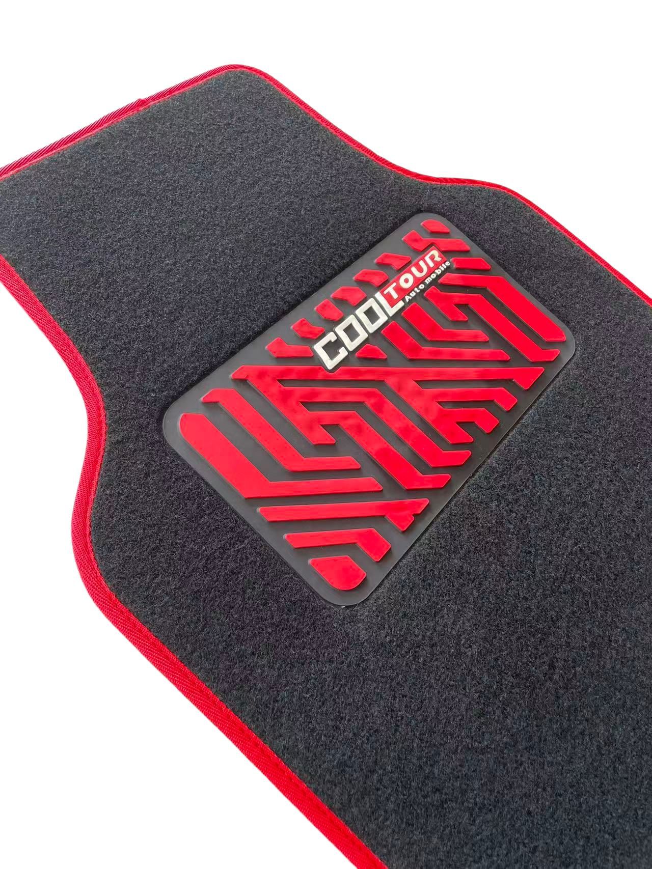 Universal 4-piece set of car floor mats, dirt-resistant carpet for the interior, driver's seat protection mat