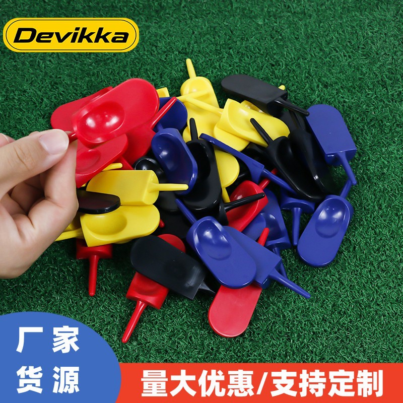 Golf green fork, ABS colored plastic golf fork, eco-friendly single-leg green fork, golf supplies manufacturer wholesale.