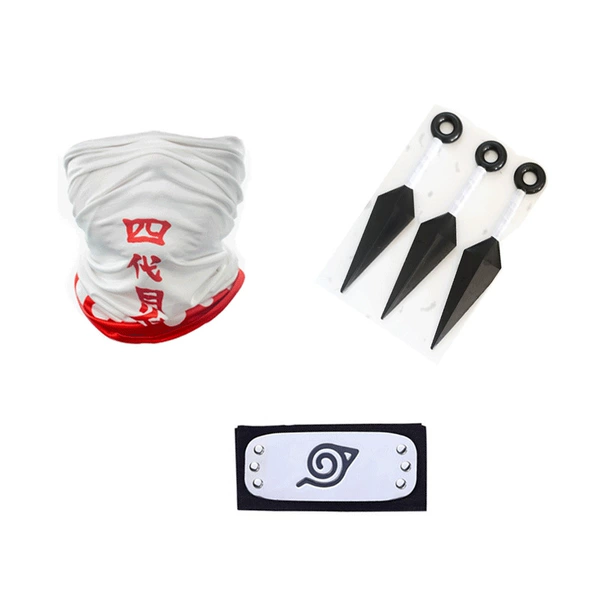Fourth generation headscarf + wood leaf headband + white three small bitters
