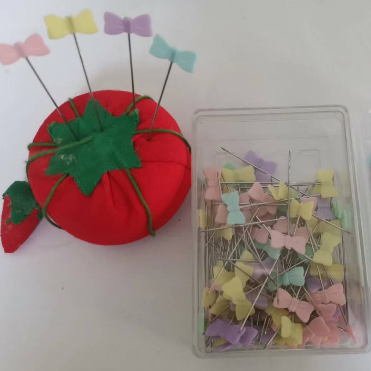 Pajarita de color alfileres para coser y patchwork alfileres 50 piezas 100 piezas/caja