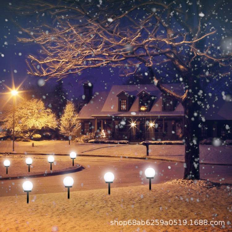 Comercio electrónico transfronterizo lámpara de bombilla enchufable solar lámpara de bola de 10cm lámpara de césped al aire libre lámpara de paisaje decorativo Patio