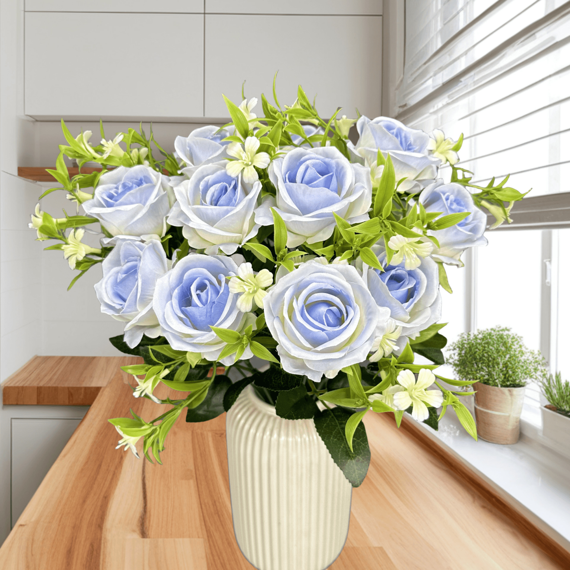 15 gran mano de la novia rosa imitación flores de boda decoración del hogar decoración de flores falsas transfronterizas al por mayor