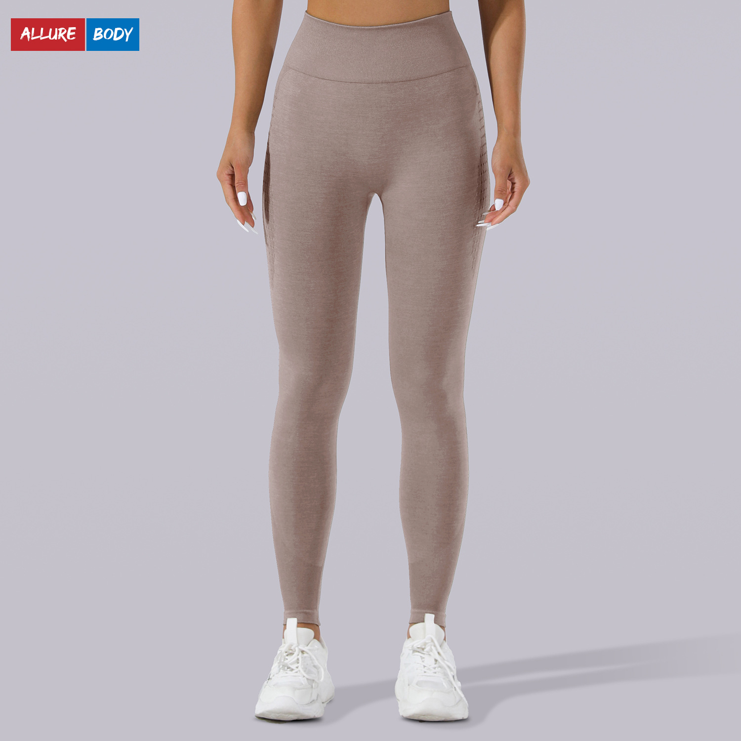 Nuevos pantalones de yoga huecos transfronterizos, pantalones catiónicos sin costuras, medias de fitness de secado rápido, pantalones deportivos de entrenamiento al aire libre