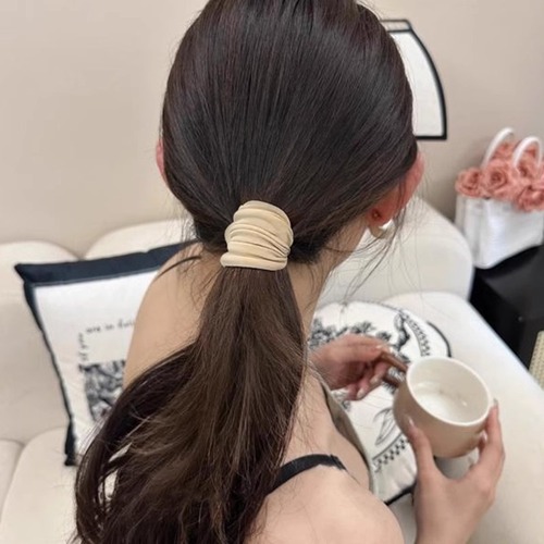 2025 New Wide Edge Seamless Hair Tie for Women Summer High Elastic Simple Headband for High Ponytail Hair Ribbon Hair Accessory