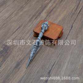 工厂承接定制生产藏银白铜复古少数名族饰品配饰发冠   藏银吊坠