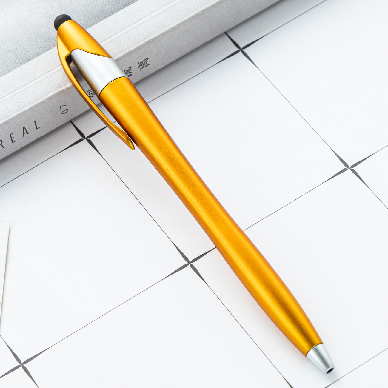 Fabricante mayorista bolígrafo de plástico imprimible logotipo capacitivo de escritura a mano bolígrafo publicitario regalos bolígrafo promocional