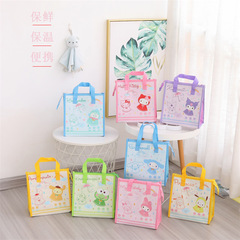 大容量手提便攜保溫袋戶外保鮮野餐包kt卡通牛津布輕便學生飯盒袋