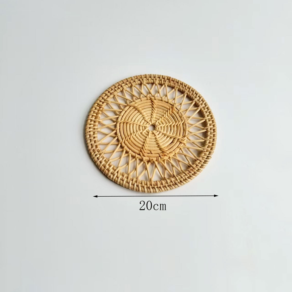 Cojín de ratán Cojín de ratán Cojín de aislamiento térmico Cojín de té de ratán de otoño tejido Cojín de olla de paja Cojín de aislamiento térmico tejido de ratán de restaurante