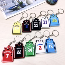 5003#软胶立体NBA球星球衣篮球科比詹姆斯公仔钥匙扣包包挂件挂饰