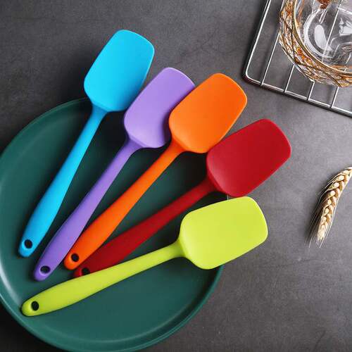 Baking tool set one-piece silicone spatula T-shaped spatula cream spatula heat-resistant silicone cream stirrer
