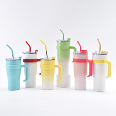 跨境新款巨無霸40oz手柄冰霸杯不鏽鋼保冷吸管杯戶外便攜汽車杯