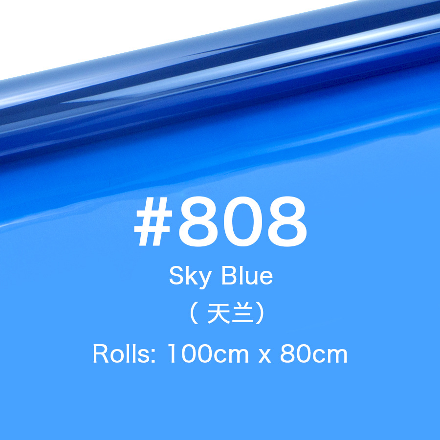100*80cm leden paper#808【sky blue】