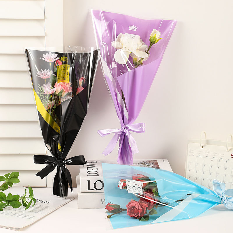 Huaxi nueva corona bolsas múltiples bolsas de rosas bolsas de ramas floristas floristas materiales de embalaje de flores