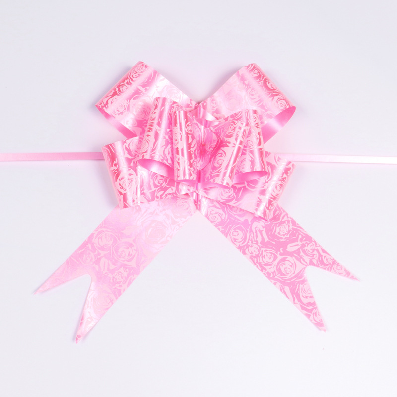 Spot al por mayor 50 # dibujo de flores impresa en color arco de rosa patrón de boda artículos de decoración de automóviles de boda dibujo de flores