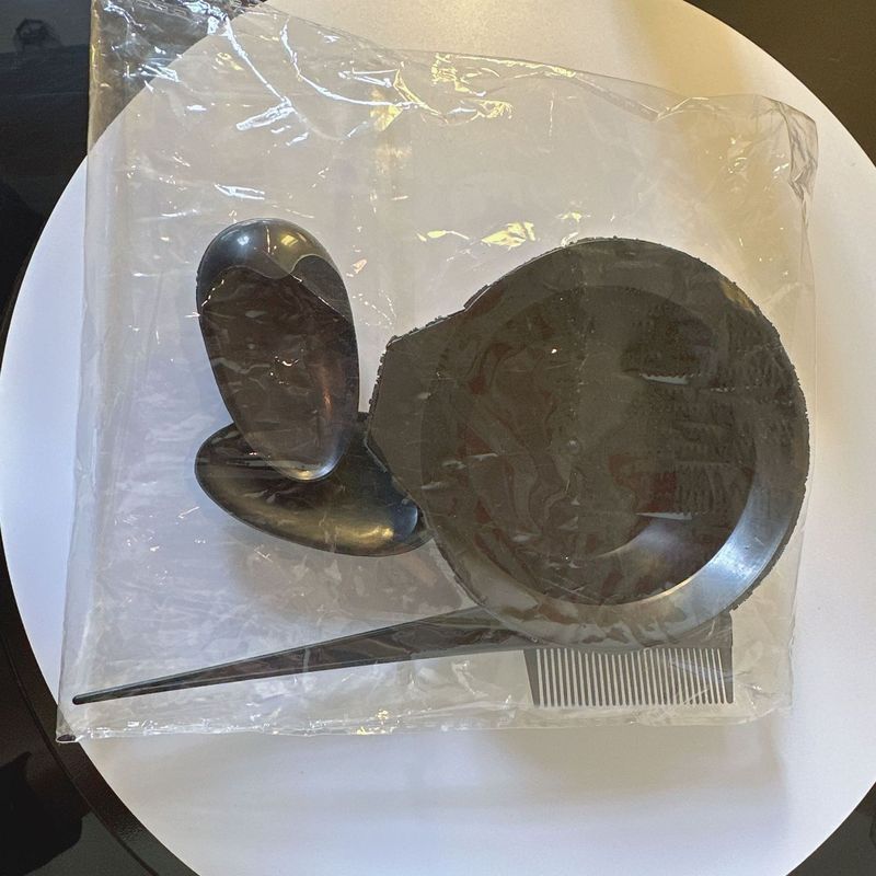 染发工具八件套装家用披肩焗油染发碗梳子软毛刷子耳罩染发八件套|undefined