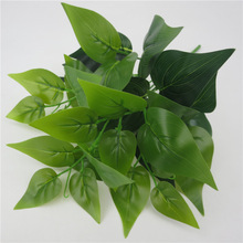 仿真绿萝绿色仿真植物7叉鸡心叶绿植把束花假花装饰高盆景藤蔓