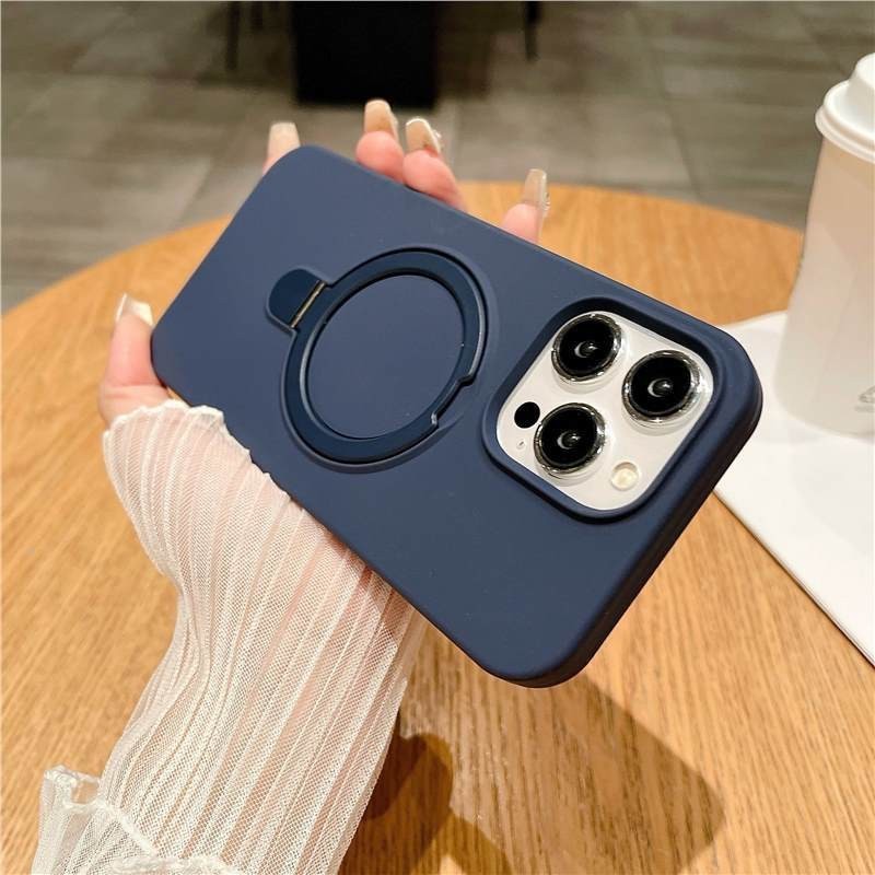 苹果17手机壳16保护套iphone15保护套全包支点磁吸支架液态硅胶软|undefined