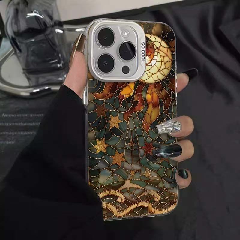 Art Moon Aplicable iPhone 16 funda para teléfono móvil Apple 15promax/14 nuevo 13pro12 personalidad 11xr