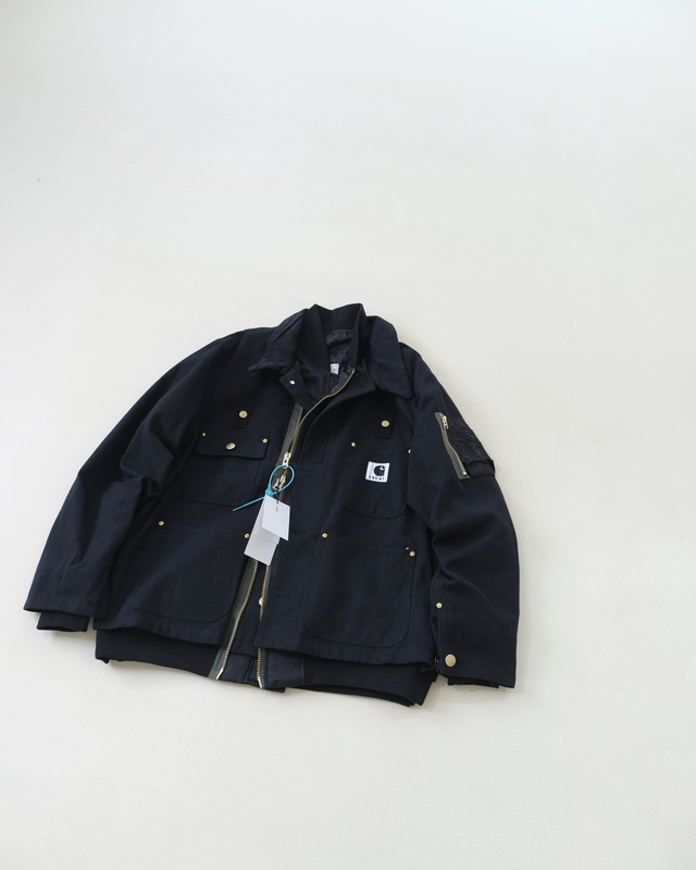 高品质卡哈联名Sacai x Carhar解构休闲假两件工装夹克外套男女款|undefined