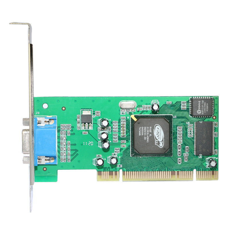 Computadora de escritorio PCI tarjeta gráfica incorporada ATI Rage XL 8MB conexión VGA Monitor Tarjeta de señal de vídeo