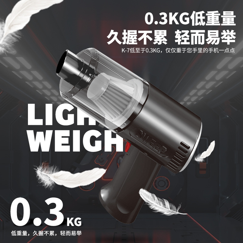 Aspirador del coche de carga inalámbrica portátil de mano pequeña aspiradora hogar del coche de alta potencia fuerte succión