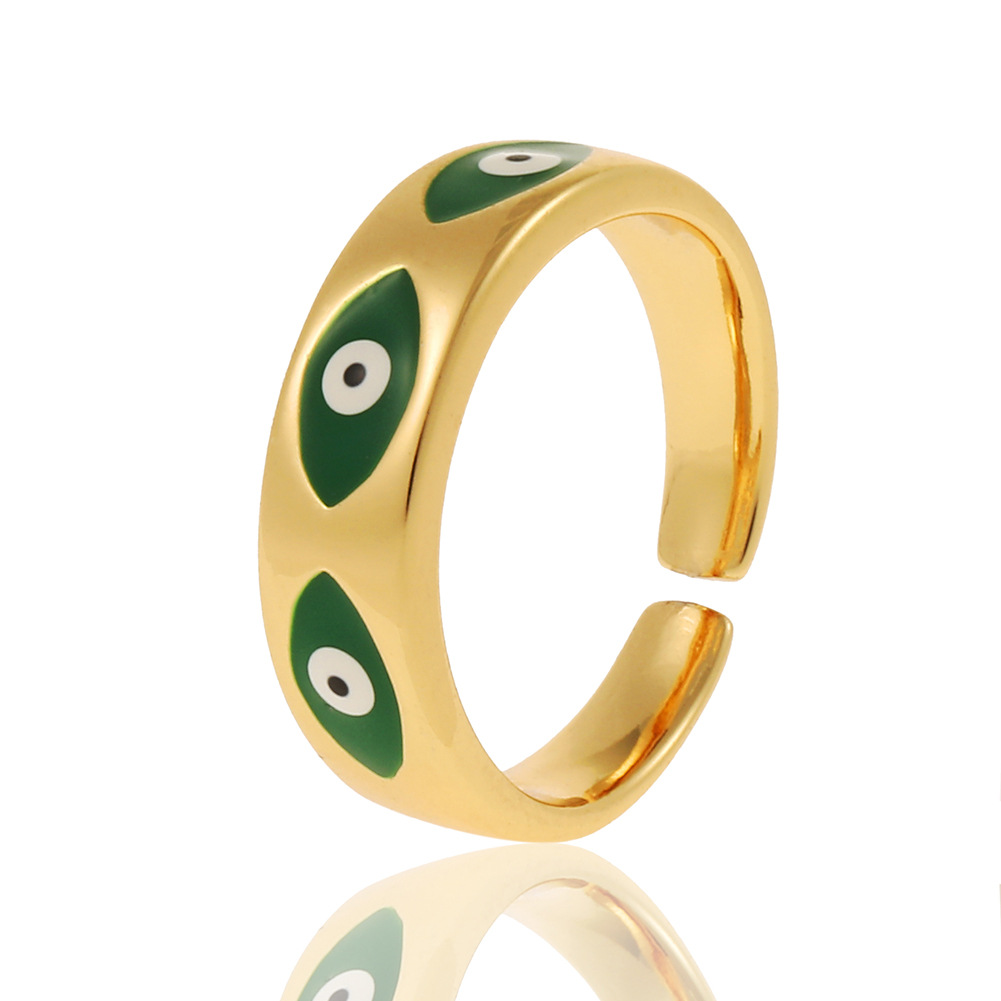 Fashion Devilu0027S Eye Copper Open Ring Copper Rings
