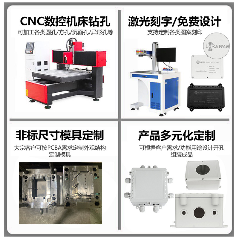 Ip68難燃防水プラスチックカバーabs屋外防雨防爆監視ケーブル街灯密封接続箱|undefined