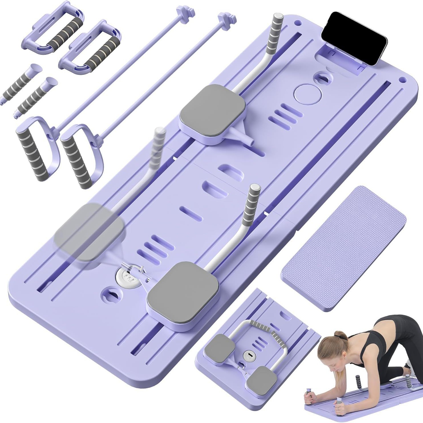 Multifuncional abdominal-building board 4 - in - 1 fitness board plegable Pilates abdominal-building board chest exercise board support