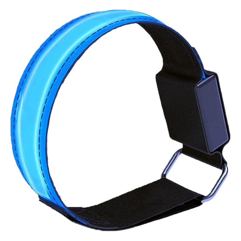 Fabricantes transfronterizos banda de brazo luminoso LED Luz de marcha noche corriendo pulsera luminosa advertencia de seguridad reflexivo animando Anillo de pie