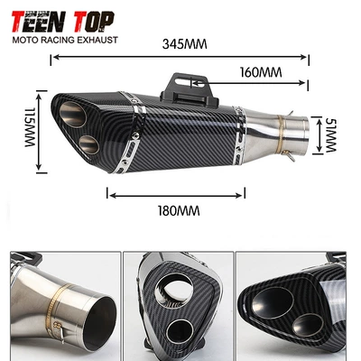 Outlet Triangular Oblique Exhaust | Exhaust manifold