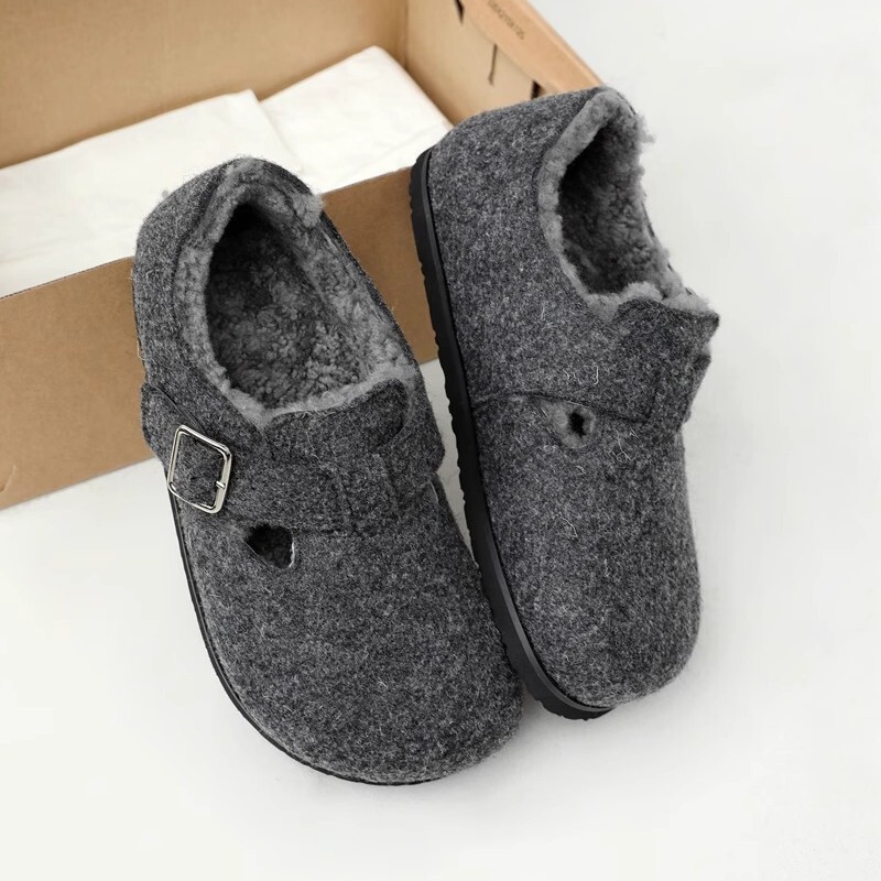 All-Inclusive Soft-Soled Cotton Shoes for Women, New Autumn Fashion Birkenstock Shoes, Women's Fleece-Lined Birkenstock Shoes, Thick-Soled Slip-On Shoes All-Inclusive Soft-Soled Cotton Shoes for Women, New Autumn Fashion Birkenstock Shoes, Women's Fleece-Lined Birkenstock Shoes, Thick-Soled Slip-On Shoes
