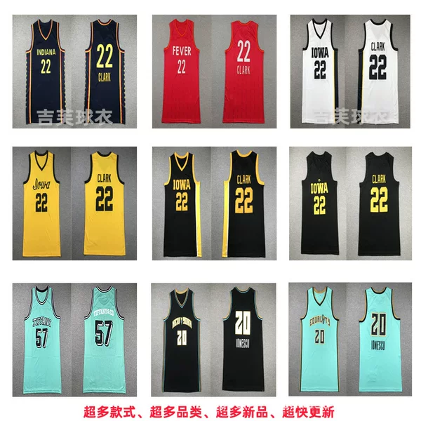 Fever Team #22 Caitlin Clark Iowa Hawkeye New York Liberty #20 Embroidered WNBA Jersey