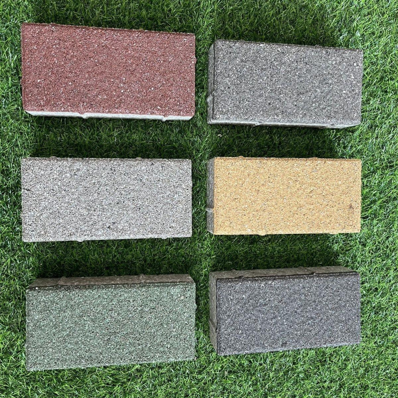 陶瓷透水砖 厂家 海绵城市吸水砖户外庭院广场砖 彩砖 仿石透水砖