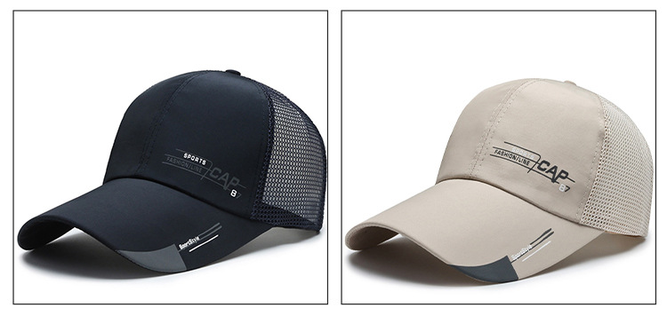 Men's Versatile Baseball Cap Long Brim Sun Protection Fishing Hat_voghion.com