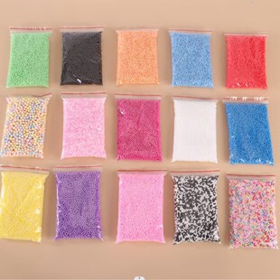 Colorful foam particles colorful flow planet Macaron handmade DIY material decoration gift box filler foam ball