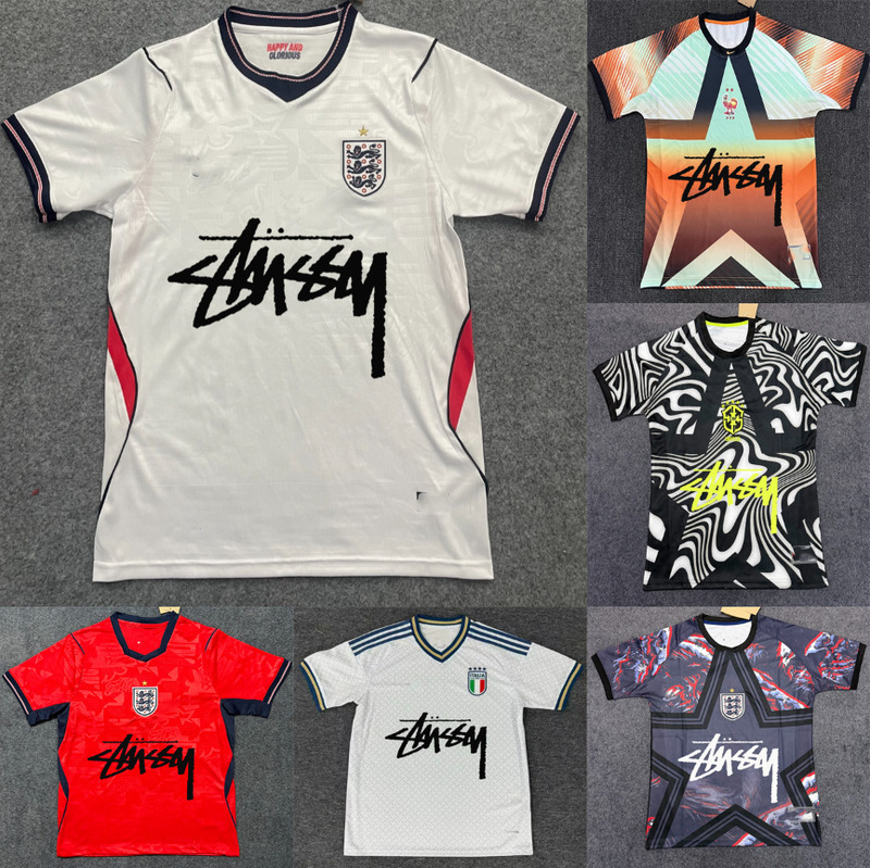 2026 New Model Fan Edition Co-Branded Printed Short-Sleeve National Team England Germany Trendy Football Shirt
