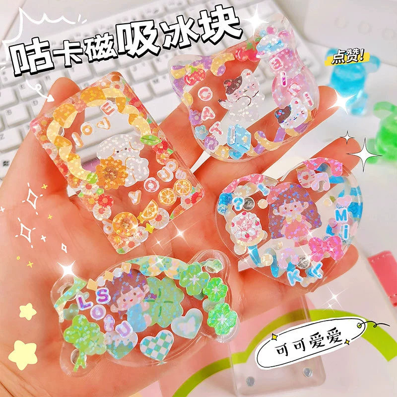 Goo карта маджонг DIY маленькая карта кирпич прозрачная магнитная фоторамка акриловая фото мини украшение