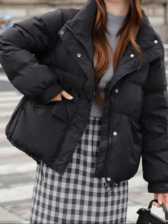 24 invierno Puyuan Shake lo mismo Mellard chaqueta de plumón ligera corta de collar vertical invierno 20