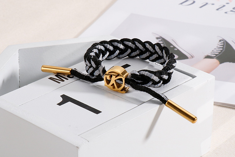 European and American crossborder jewelry creative K letter woven hand rope wholesalepicture3