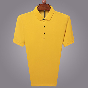 Summer Men's Short-sleeved Lapel Polo Shirt Fashionable Solid Color Half-sleeved T-shirt Korean Men's Wear